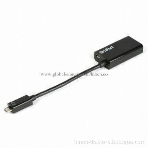 SlimPort to HDMI Adapter, Connect Your Notebook and Mobile Phone, Supports HDCP 1.3